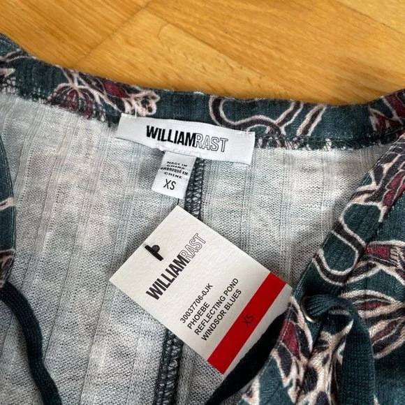 🆕 WilliamRast Phoebe Reflecting Pond Lace Up Shirt - Picture 9 of 10